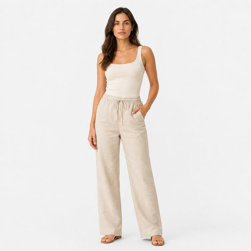 Pantaloni in Lino Chiara